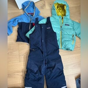 Toddler Boy t2-3 Patagonia Winter Ski Bundle